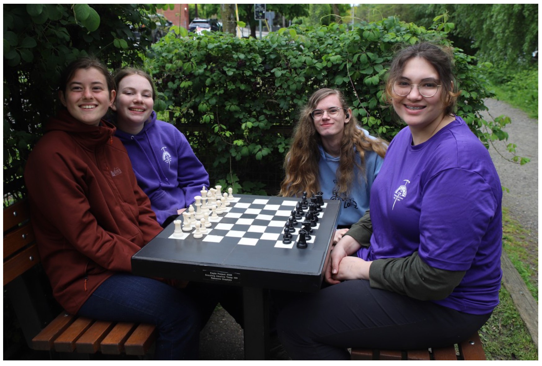 Eagle Scout upgrades chess board at Fremont Canal Park