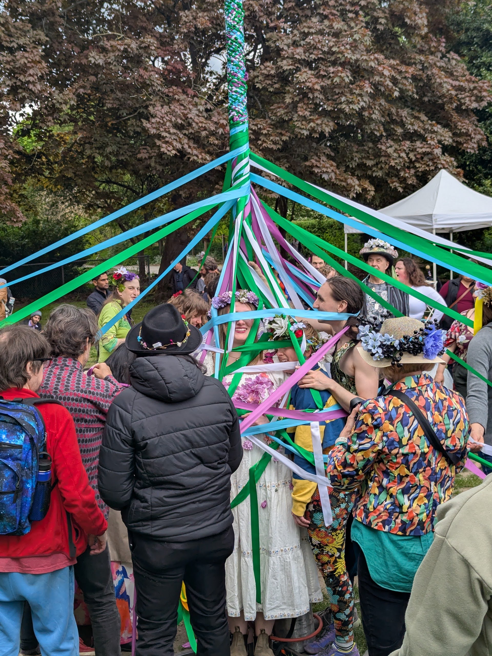 Maypoles take center stage at May Day event