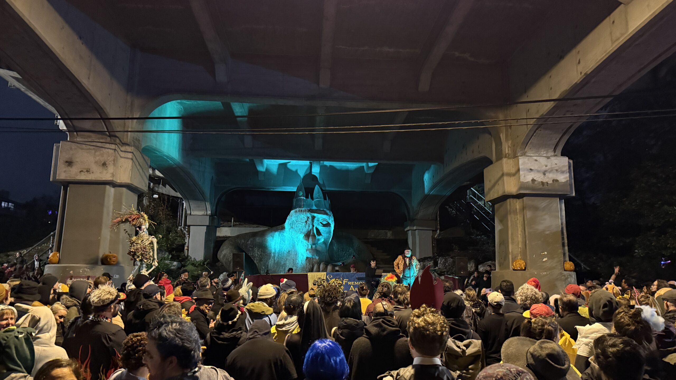 Costumed crowds celebrate Fremont Troll’s 35th