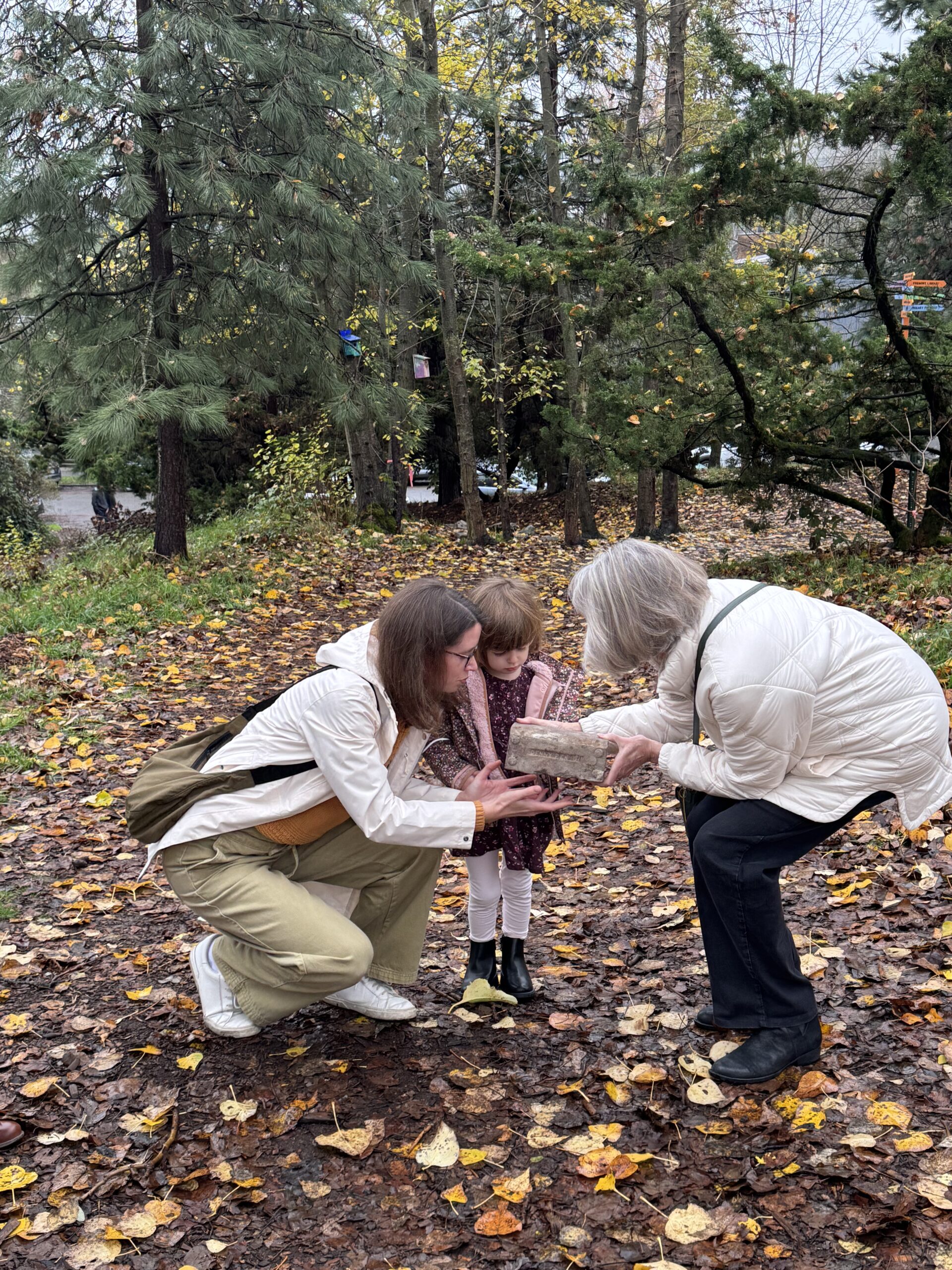 Brick comes home: Denny Family receives historic find from Troll’s Knoll