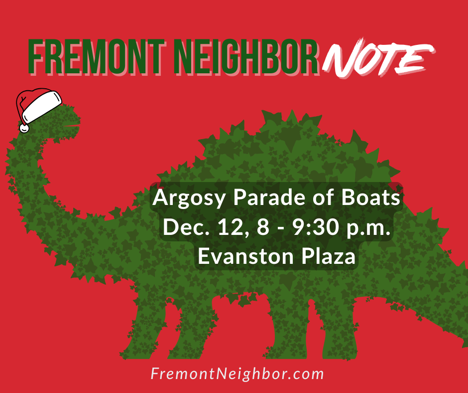 Fremont Neighbor Note for December 12