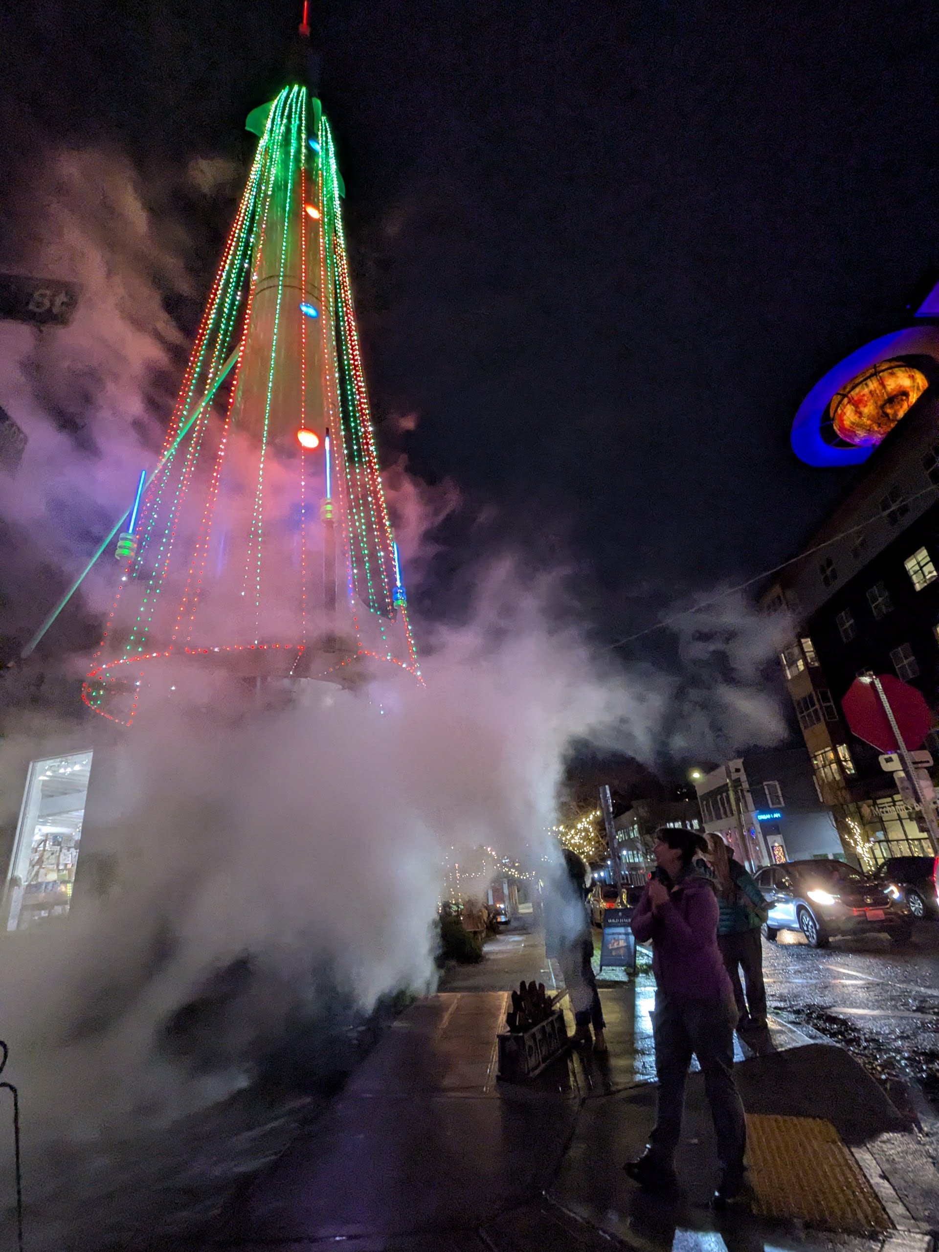 Flip the Switch: Fremont Rocket lights up for the holidays
