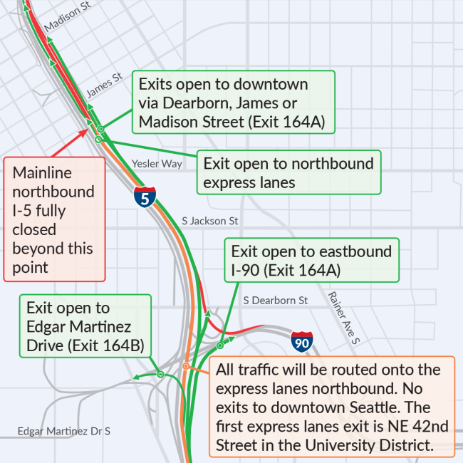Northbound I-5 closes this weekend – here we go again