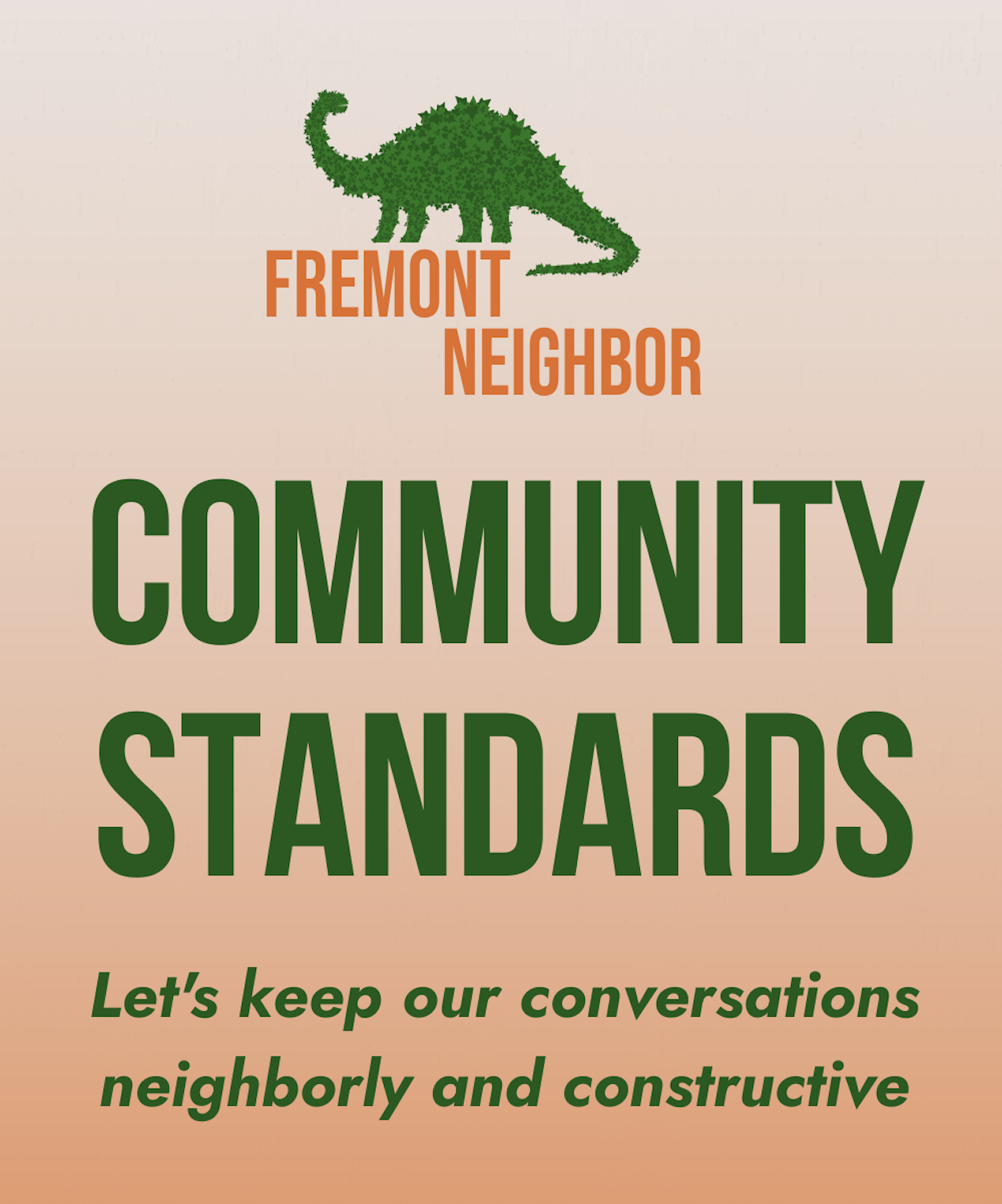 New Community Standards for Fremont Neighbor