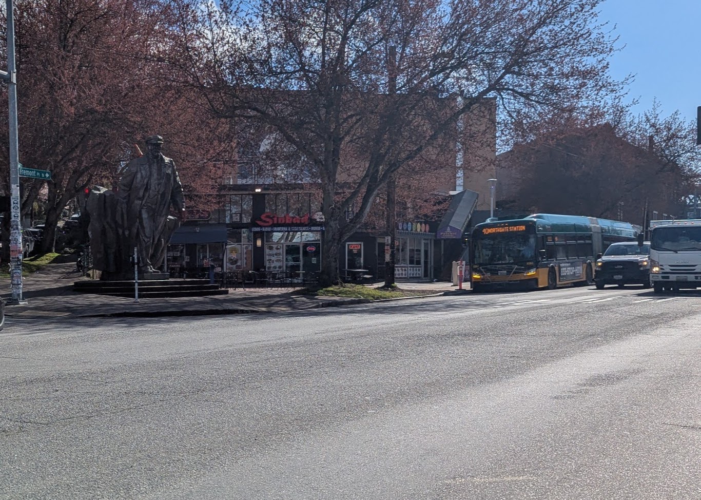 Route 40 now stops at the Lenin statue as Fremont’s transit map shifts