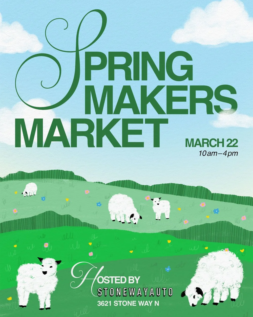 Spring Makers Market at Stone Way Auto March 22