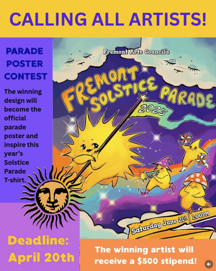 Fremont Arts Council seeks artist to design 2026 Solstice Parade Poster