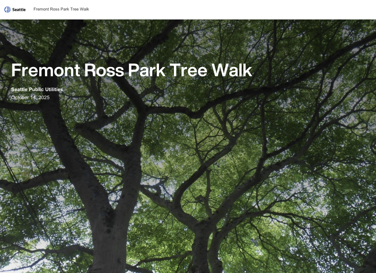 Fremont has its own self-guided Tree Walk