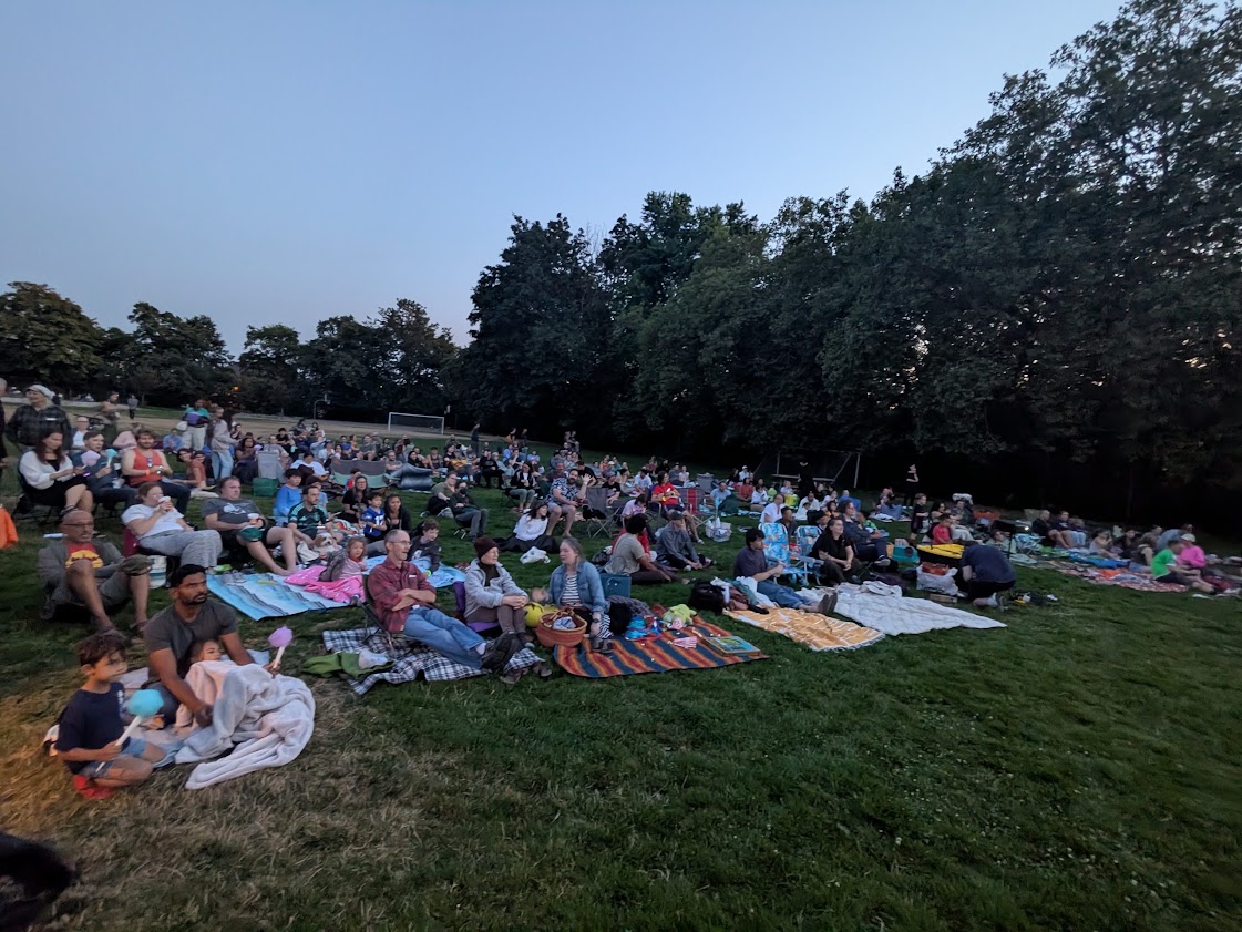Neighborhood Movie Night draws all ages to B.F. Day Playfield
