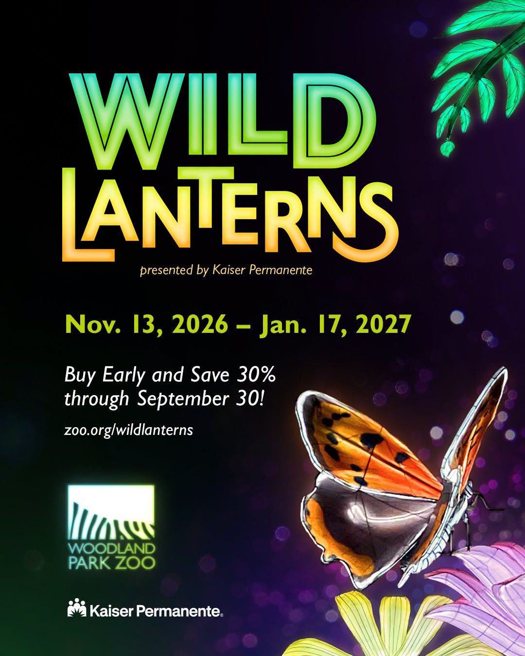 Last call for early bird savings on WildLanterns