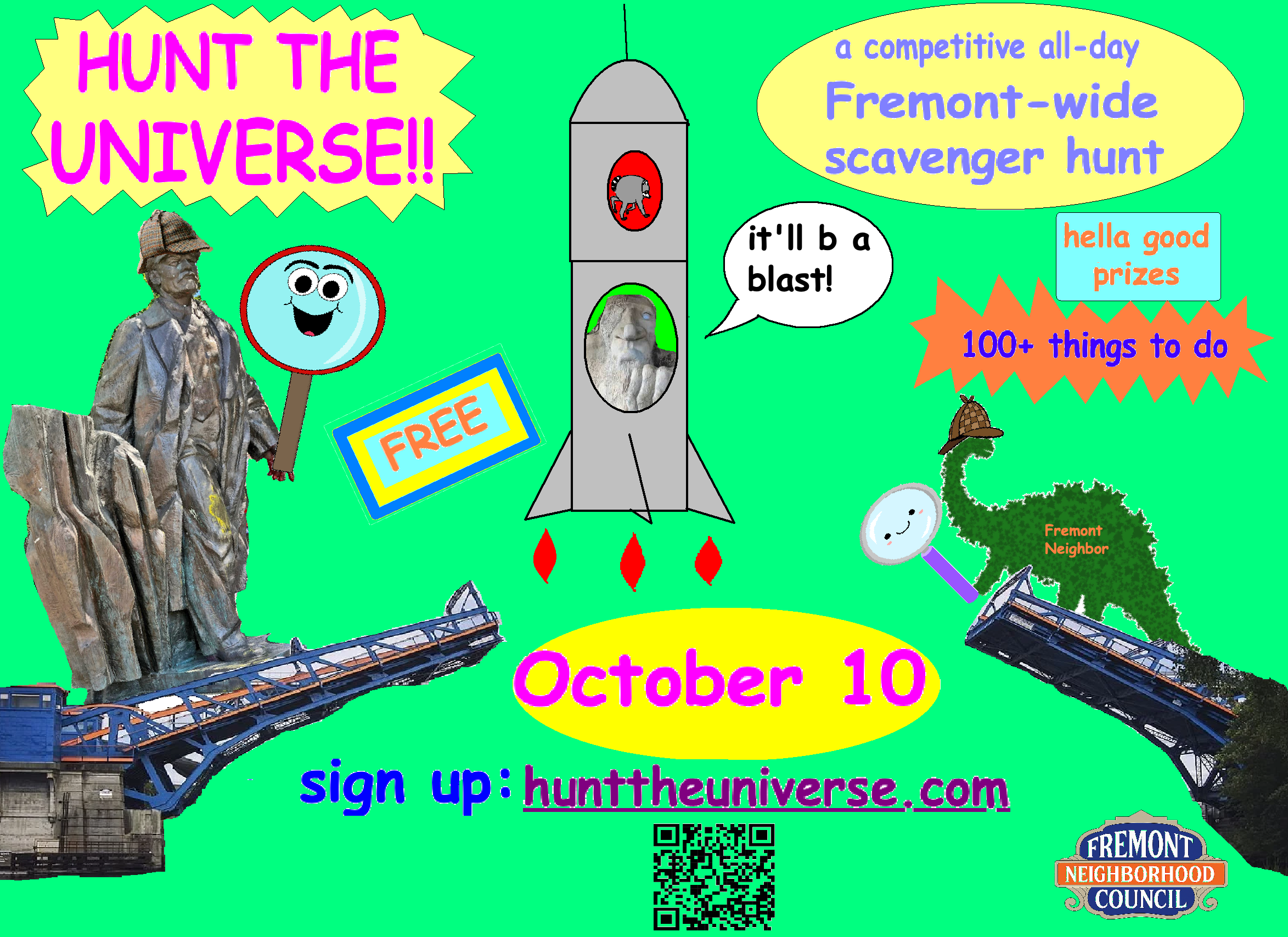 Free all-day scavenger hunt comes to Fremont Oct. 10