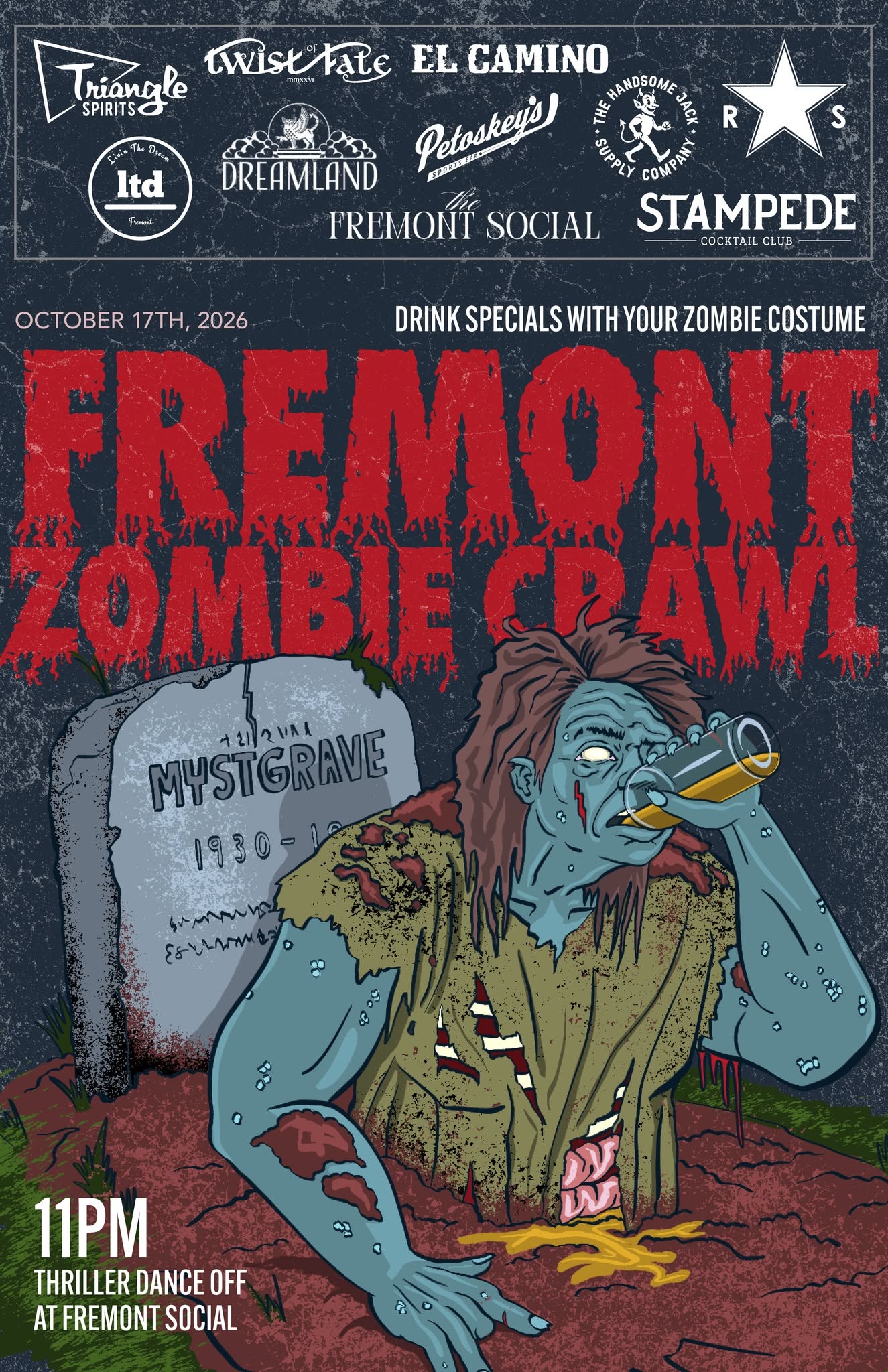 Fremont events this week: a zombie crawl, a weeding party and restaurant week